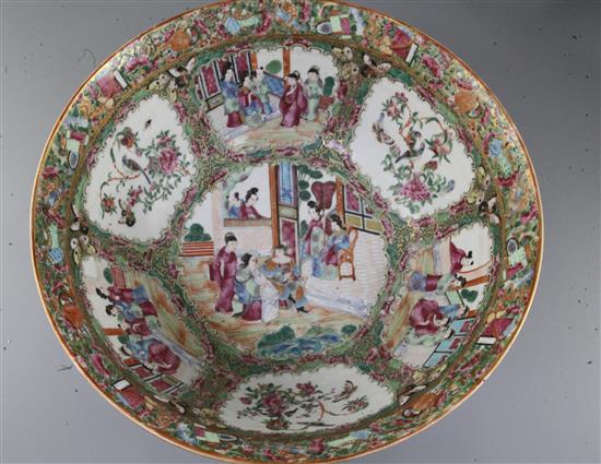 A Chinese famille rose bowl, 19th century, 37cm